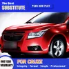 För Chevrolet Cruze LED-strålkastare 09-16 Dagstid Running Light Streamer Turn Signal Indicator Head Lamp Car Accessories Auto Parts