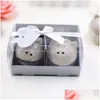 Autres fête de fête fournitures noir et blanc couleur cochon mariée marié sel poivrière 50set / lot faveur de mariage douche nuptiale goutte de dhpaq