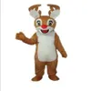 2019 с одним мини-вентилятором внутри головы, рождественский костюм талисмана оленя с красным носом для взрослых293x