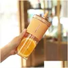 ウォーターボトル透明なジュースマグクリエイティブボトル飲酒ツール旅行ティーカップ700mlコーヒーホームアクセサリーポータブルドロップ配達otq0f