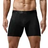 Mutande Intimo uomo Boxer modali Pantaloncini Homme Mutandine laterali in rete Uomo Solido Custodia traspirante Gamba lunga Cueca Taglia grande L-6XL