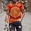 T-shirts hommes Haut de gamme Modèle de luxe 3D Imprimer T-shirt pour hommes Street Style à manches courtes Tendance Tees Femmes Mode d'été Cool Hommes Hip Hop TopsL240110