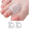 Banyo Aksesuar Seti 1PAIR HALLUX VALGUS DEĞERLENDİRİCİ PADS Şeffaf çakışma Toe Düzeltme Yastık Yumuşak Konfor Yıkanabilir Ayak