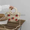 Shoulder Bags 2022 new cute cherry small fresh str bag hand-woven strberry messenger bagstylishhandbagsstore