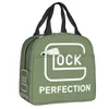 Borsa da pranzo sportiva per tiro con Glock tattica personalizzata Scatola termica più fredda per le donne Borse da picnic per cibo scolastico da lavoro 240109