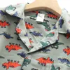 Модные пижамные комплекты из 100% хлопка с динозавром, мужская одежда для сна с героями мультфильмов, весенне-зимняя домашняя одежда, мужские большие размеры 100 кг 240110