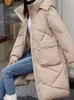Trenchs de femmes manteaux 2024 manteau d'hiver femmes doudoune en coton ample grande épaisseur mi-longueur version vêtement d'extérieur à capuche pardessus chaud parkas