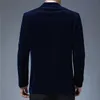 Autumn Spring Men for Blazer Jacket Fashion Brand Designer Business Casual Classic Corduroy Elegant Suit Men's Clothes 240110