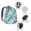 Sac à dos papillon aquarelle Turquoise Nature volant sacs à dos modernes garçon fille randonnée grands sacs d'école Design sac à dos