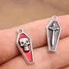 Charms 20PCS 11 26mm 2 Color Style Metal Alloy Skull Cross Religious Belief Pendant For Jewelry Making DIY Handmade Craft