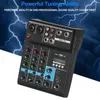 Leedoar áudio 4 5 canais profissional portátil mixer console de som entrada do computador 48v potência transmissão ao vivo a4 a5 pk teyun jiy 240110