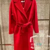 Cappotto in cashmere da donna Maxmaras Agente di acquisto europeo Nina 23 Springsummer Rabbit Year Limited Regular Red Lace Up Long Wool Rjus