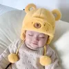 Berretti invernali caldi cappello di peluche casual tutto antivento sudcoreano bambini bambini lavorati a maglia divertenti per bambini uomini e donne