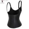 Midje mage Shaper Latex Body Slimming Shapewear Vest midja Svett Sport Shaper Belly mantel Modellering Rems Stål Bonerad hållning Shaper Belt Q240110