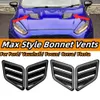 Nouveau 2 pièces capot universel évents moteur capot voiture pièces extérieures pour Focus Fiesta RS ST pour Vauxhall Max Style voiture avant évent