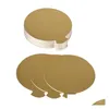 Other Home Garden 8Cm Round Cake Board Mousse Pad Card Dessert Baking Pastry Display Trayv For Wedding Birthday Party Decor Tools Dhhsx