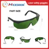 Gafas Gafas de seguridad láser Uv Ipi Ir Ipl Fpv Protector Soldadura Radiación de rayos X Depilación Gafas Gafas Protección para los ojos