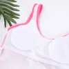 Set Maillot de bain une pièce de printemps chaud femmes avec coussin de poitrine impression numérique Bikini sexy haute élasticité maillot de bain de dessin animé panthère rose