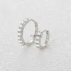 Stud Canner S925 Sterling Silver D Color Moissanite Hoop Kolczyki Asymetryczne kolczyki dla kobiet biżuteria ślubna Pendientes aros yq240110