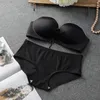 Briefspannes mode verstelbare riemen beha naadloze kleine borsten duwen sexy riem trek b bh bh vinger scherpe lb bh bra 32 34 36 38 a b