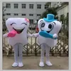 2019 Lovely Tooth with Toothbrush Mascot Costume Christmas Fancy Dress Halloween Mascot Costume2925