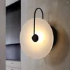 Lampada da parete Moderna in marmo Led Comodino Giappone Camera da letto Soggiorno Luce Scala in travertino Corridoio Decor Sconce