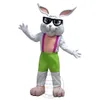 Costume de mascotte de lapin heureux d'Halloween, pour fête, personnage de dessin animé, vente, livraison gratuite, personnalisation du support
