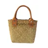 Totes Handmade Woven Handheld Women's Bag Fashionable and Elegant Handheld Small Beach Resort Bagstylishyslbags