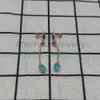 925 Sterling Silver Mini Onix Gemstones Cool Color Earrings for Women Light Luxury Bear Fine Smycken Gratis leverans 240109
