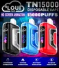 Original Cloud Bar Raz 15K Puffs E-cigarettes jetables e-liquide jetable de 23 ml et est alimenté par un GEEKBAR 15k 18k de 15 000 bouffées de 650 mAh