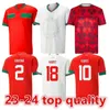 2023 OP TRANNEMENTS TRAVAILLEMENT DES MEUX SOCCER HAKIMI MILLO MAROCAIN ZIYECH ENNESYRI FOOBALL SHIRS Men Kids Ki Hari Saiss Idrissi Boufal Jersey Maroc Naional Eam