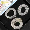 Anpassad lyxig bling 10k Real Solid Gold Hip Hop Halsband HPHT Lab Grown Diamond Tennis Chain