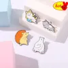 Cat Dog Hedgehog Enamel Pins Custom Myth Dinosaur Brooches Bag Clothes Lapel Pin Badge Animal Jewelry Gift for Kids Friends