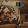 Einbeinstative Selfie Stick mit Stativ für iPhone Android Handy Ständer Halter Pole Smartphone Bluetooth Einbeinstativ LED Lichtstab Teleskopisch