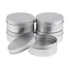 Garrafas de armazenamento 5 Pcs 250ml / 8.8oz Recipientes de viagem cosméticos vazios de alumínio para balas de doces