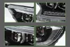 Фара для Ford Ranger светодиодная дневная ходовая фара 2016-2020 указатель поворота двухлучевая линза проектора