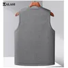 DIMUSI Gilet invernali da uomo Casual Uomo in pile Caldo giacche senza maniche Moda con scollo a V Outwear Gilet da pesca termico Abbigliamento 240109