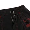 Готические женские брюки-карго в стиле панк, широкие прямые брюки, мешковатые брюки в стиле гранж, хиппи, Y2k, академическая темная одежда, уличная одежда 240110