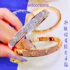 Modearmband Carter Ladies Rose Gold Silver Lady Bangle Super Rich Scripture Armband med diamant har presentförpackning