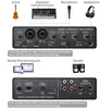 Teyun Q24 Universal Professional Audio Interface USB Computer Arranger Soundkarte mit Monitor E-Gitarre Live-Aufnahme 240110