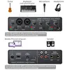 Teyun Q24 Universal Professional Audio Interface USB Computer Arranger Sound Card With Monitor Electric Guitar Live Recording 240110