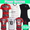 ESPNSPORT 23 24 Flamengo Gabi Mens Soccer JerseysプレーヤーバージョンE.Ribeiro de Arrascaeta Matheuzinho Home Red Away Away 3rd Football Shirtsユニフォーム