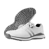 PGM Mens Golf Shoes Waterproof Skidproof TPU Sneakers Knob Sport Casual Wear Microfiber Leather XZ172 White 240109