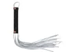 40cm long white real leather flogger whip sm whip flogger toy with shiny handle spanking whip9024148