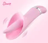 Krachtige Tongmassage Vibrator Likken Gspot Clitoris Stimulator Zuigen Clit Orale Pijpbeurt Vibrators voor Vrouwen Volwassenen Seksspeeltjes LJ23380592