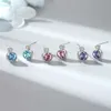 Stud Silver Color Coldings Test Magry Minesanite Ear Studs Komektowe kolczyki modne Piękne biżuteria Girl Girl YQ240110