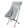 Camp Furniture Outdoor Ultra-Light Aluminum Alloy Folding Chair Portable Backrest Beach Leisure Moon Fishing Barbecue Self-Driving Stool
