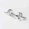 Örhängen Trustdavis Real 925 Sterling Thai Silver Sweet Snake Ear Cuff Clip Earrings For Women Without Piercing Earings Jewelry DA270