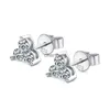 Stud 925 Sterling Silver 0.6CT Moissanite Stud Boucles d'oreilles avec GRA pour les femmes D Couleur Diamant Boucles d'oreilles Sparkling Fine Jewelry YQ240110