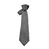 Codzienny swobodny krawat mężczyzn 100% jedwabny jasny luksusowe szare paski przywódca krawat mąż sprzedawca pracujący na imprezie spotkania towarów 240109